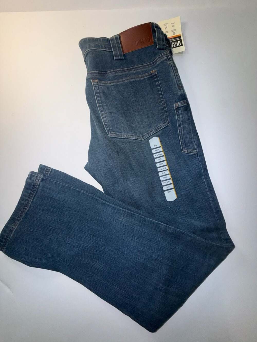 Duluth Trading Co Flex Slim Fit Jeans Size 36x34 Blue Denim